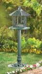 Verdigris Gazebo Standing Bird Feeder